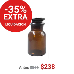 FRASCO TAPON VIDRIO CAFE 30ML - FRC1165