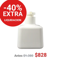 FRASCO DISPENSADOR 300ML BLANCO CUADRADRO - FRD0002