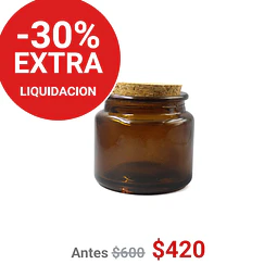 FRASCO TAPA CORCHO 90 ML COLOR CAFE - FRC1254
