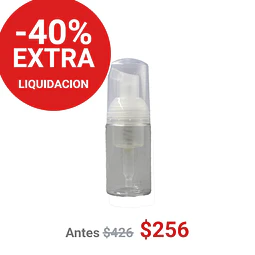 FRASCO ESPUMA 30ML TRANSPARENTE - FRC1264