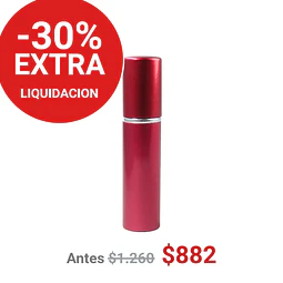 FRASCO PERFUMERO METALICO ROJO 10ML - FRC1086