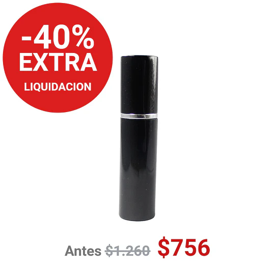 FRASCO PERFUMERO METALICO NEGRO 10ML - FRC1084