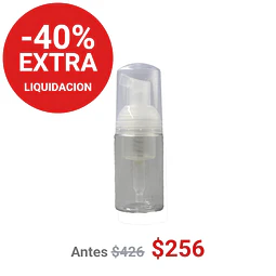 FRASCO ESPUMA 30ML TRANSPARENTE - FRC1264