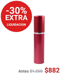 FRASCO PERFUMERO METALICO ROJO 10ML - FRC1086