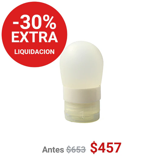 FRASCO SILICONA REDONDO TRANSPARENTE 40ML - FRC1160