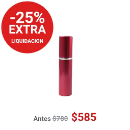 FRASCO PERFUMERO METALICO ROJO 5ML - FRC1081