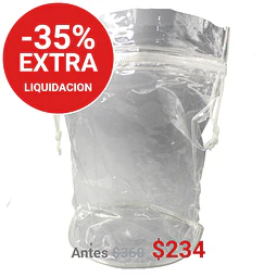 BOLSA PVC REDON/CORD 13X22 //0,12 TRANS - BOL0005