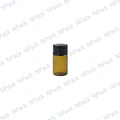 BOTELLA VIDRIO CAFE 3ML TAPA NEGRA - BOT0072