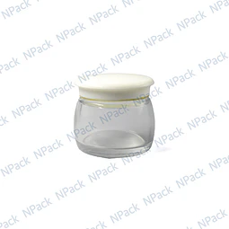 FRASCO VIDRIO 50ML MOD-002 TP/BLANC/DOR - FRC1064