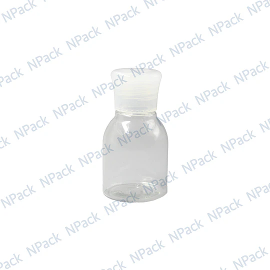 BOTELLA PET TUB 18/410 CON TAPA PLANA TRANSPARENTE 30ML - BOT0080