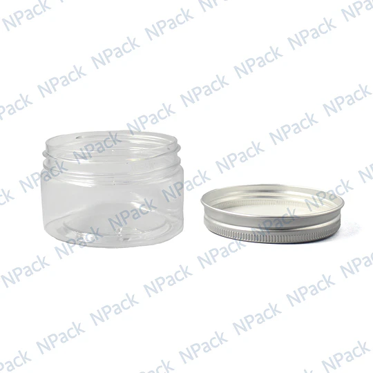FRASCO PET TRANSPARENTE TAPA ALUMINIO 100ML - FRC1090