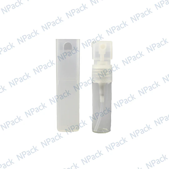 FRASCO PERFUMERO PLAST CUAD TRANSPARENTE 12ML - FRC1107
