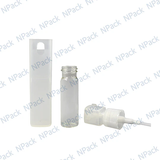 FRASCO PERFUMERO PLAST CUAD TRANSPARENTE 12ML - FRC1107