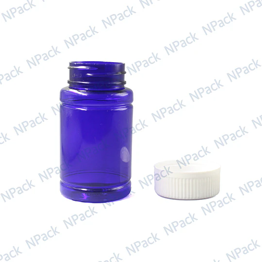 FRASCO PET SEG 100ML AZUL T/BLAN - FRC1020