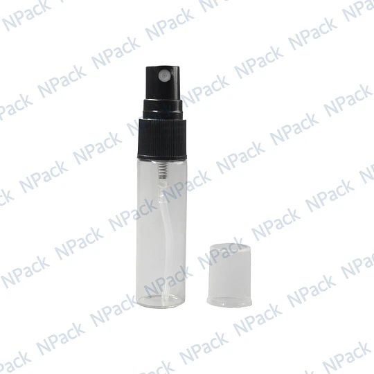 FRASCO PERFUMERO VIDRIO 16 ML C/SPRAY NEGRO - FRC1022
