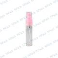 DS_FRASCO PERFUMERO VIDRIO 15ML C/SPRAY ROSA - FRC1025