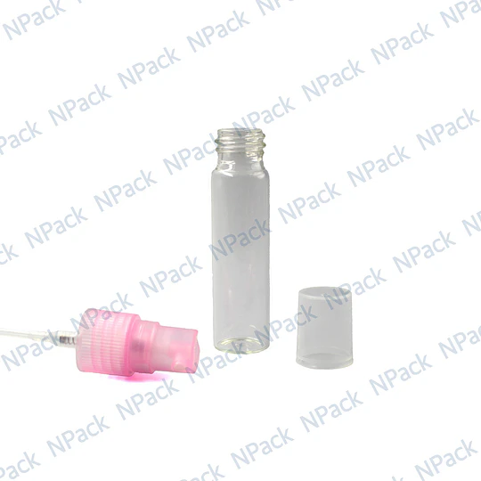 DS_FRASCO PERFUMERO VIDRIO 15ML C/SPRAY ROSA - FRC1025