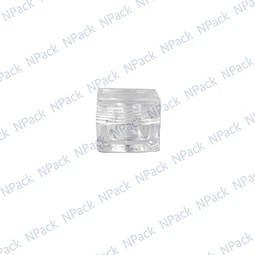 FRASCO ACRILICO 5ML CUADRADO TRANSPARENTE B&C - FRC1034