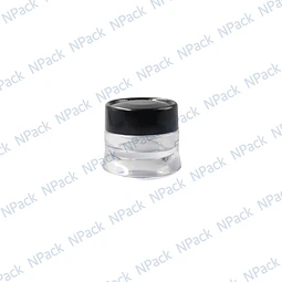 PD_FRASCO ACRILICO MOD1038 15ML TRANSPARENTE CAP/NEGR - FRC1038