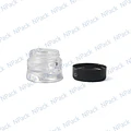 PD_FRASCO ACRILICO MOD1038 15ML TRANSPARENTE CAP/NEGR - FRC1038