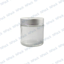 FRASCO VIDRIO 100ML TP/PLATEADA - FRC1215