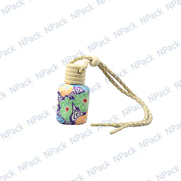 FRASCO VIDRIO AMBIENTADOR COLORES CUADRADO 8 ML - FRC1251