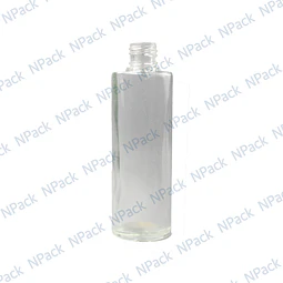 BOTELLA VIDRIO TUB 100ML TRANSPARENTE 20/410 - BOV0017