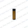 BOTELLA VIDRIO CAFE 6ML TAPA NEGRA  - BOV0018
