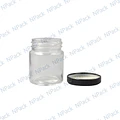 FRASCO VIDRIO CONS T/MET 80 ML T/NEGRA - FRC1221