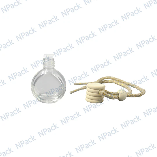 FRASCO VIDRIO AMBIENTADOR TRANSPARENTE 8 ML REDONDO - FRC1260