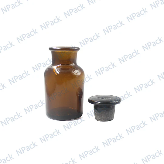 FRASCO TAPON VIDRIO CAFE 60ML - FRC1166