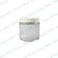 FRASCO VIDRIO 100 ML T/BLANCA LINEA PLATEADA - FRC1230