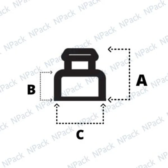 TAPA 28/400 ROSC FLIP-PUSH BLANCO - TAP1063