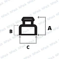 TAPA 28/400 ROSC FLIP-PUSH BLANCO - TAP1063