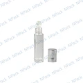 FRASCO ROLL ON 10ML TRANSPARENTE CON TAPA ALUM - FRC1156