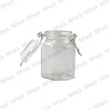 FRASCO VIDRIO TRANSPARENTE 100ML HEXAGONAL - FRV0001