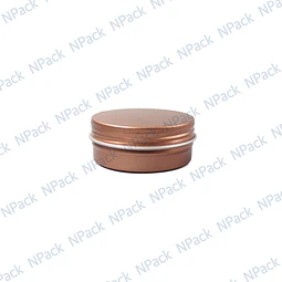 FRASCO ALUMINIO C/TP MOD01 60ML MARRON - FRC1236