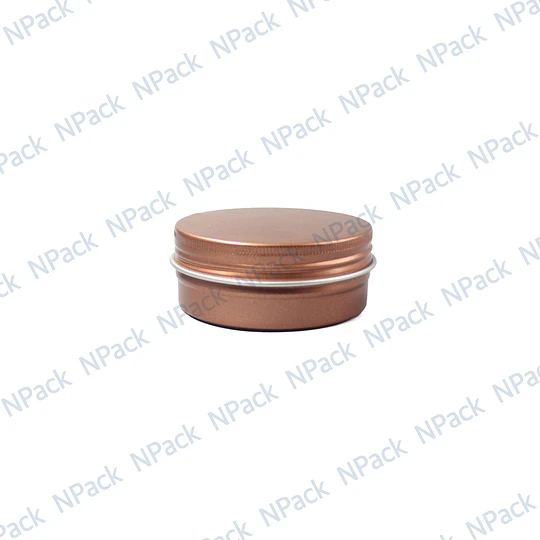 FRASCO ALUMINIO C/TP MOD01 60ML MARRON - FRC1236