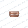 FRASCO ALUMINIO C/TP MOD01 60ML MARRON - FRC1236