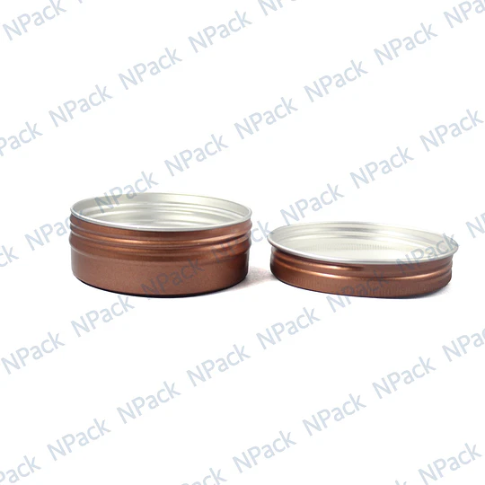 FRASCO ALUMINIO C/TP MOD01 60ML MARRON - FRC1236