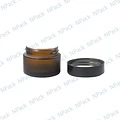 FRASCO VIDRIO 30ML CAFE EMPAVONADO - FRC1240