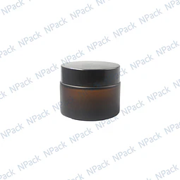 FRASCO VIDRIO 50ML CAFE EMPAVONADO - FRC1241