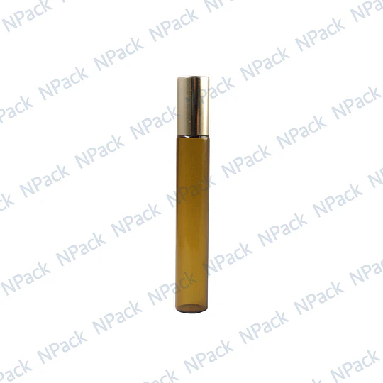 FRC ROLL ON 10ML CAFE VIDRIO TAP/DORADA - FRC1186