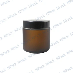 FRASCO VIDRIO 100ML CAFE EMPAVONADO - FRC1242