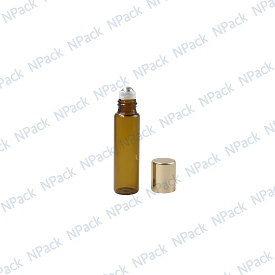 FRC ROLL ON 05ML CAFE VIDRIO TAP/DORADA - FRC1185