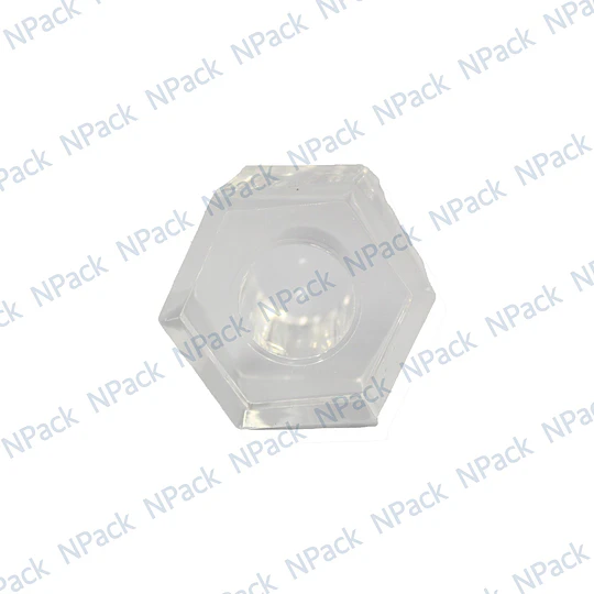 TAPA ENGRIMPAR 15MM HEXAGONAL TRANPARENTE - TAP1092