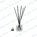 FRASCO MIKADO TRANS 50 ML 10 VARILLAS NEGRO - FRM0007