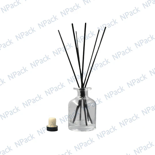 FRASCO MIKADO TRANS 100 ML 10 VARILLAS NEGRO - FRM0008