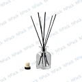 FRASCO MIKADO TRANS 100 ML 10 VARILLAS NEGRO - FRM0008