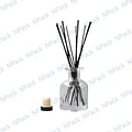 FRASCO MIKADO TRANS 150 ML 10 VARILLAS NEGRO - FRM0009